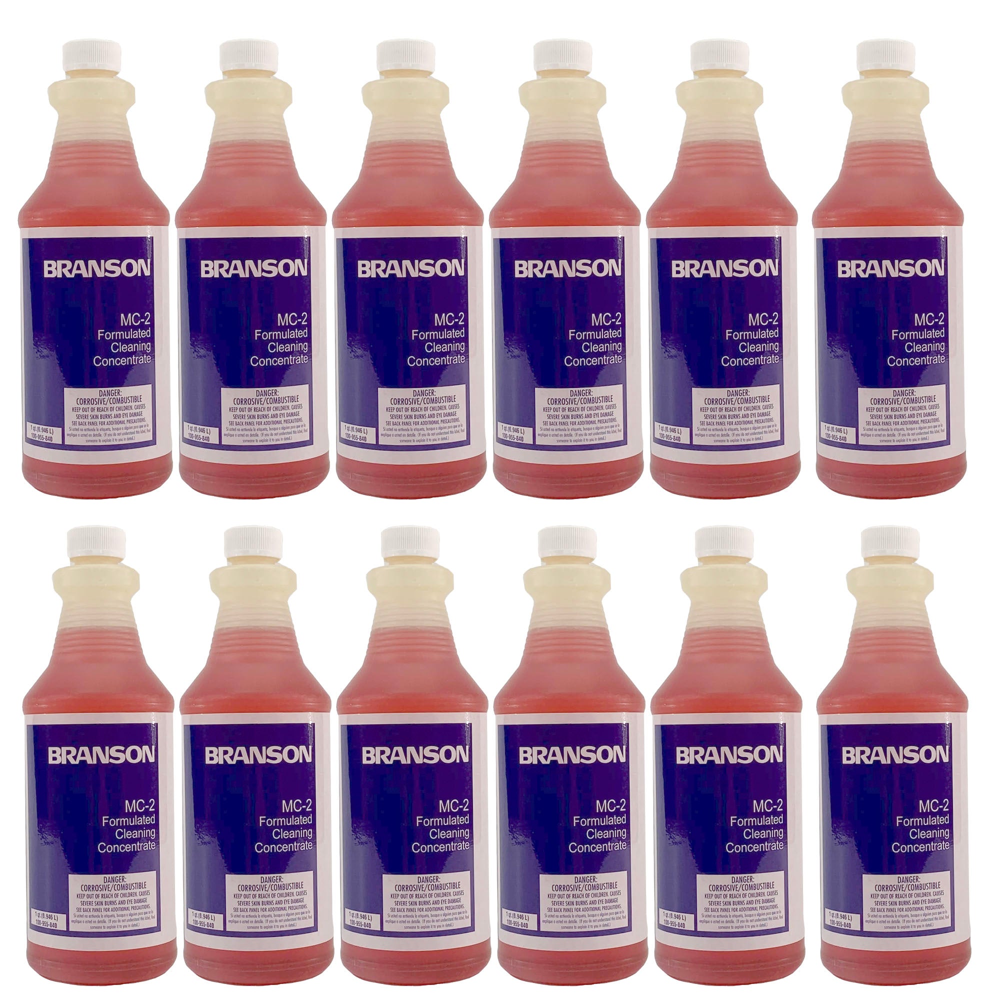 Branson MC-2 Metal Cleaning Solution, Case/12 qts., 100-955-840