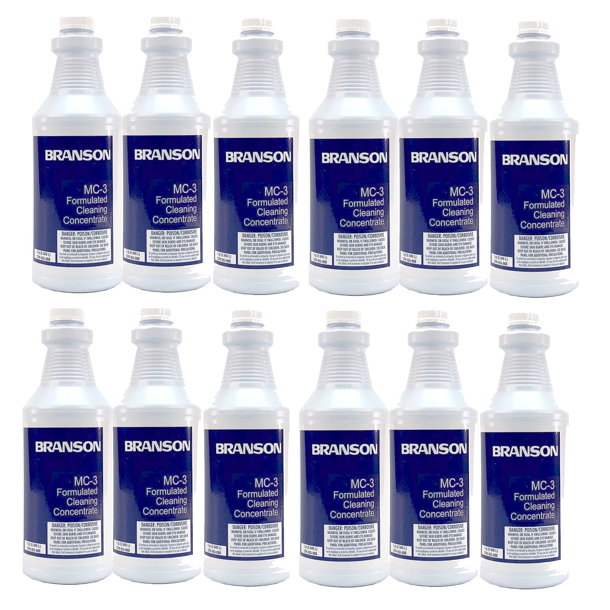 Branson MC-3 Metal Cleaning Solution, Case/12 qts., 100-955-850