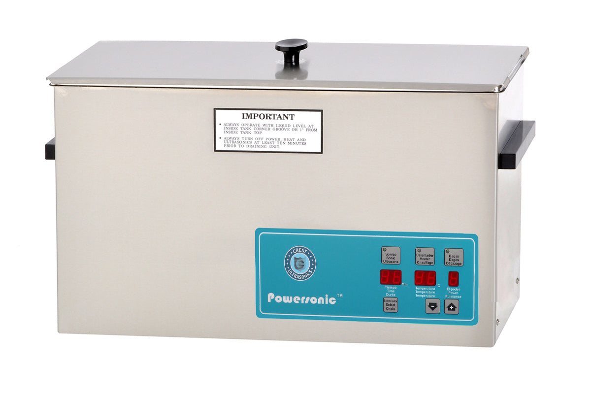Crest POWERSONIC 2.5 Gal. Digital Ultrasonic Cleaner w/Degas., 115V 60Hz, P1200D-132