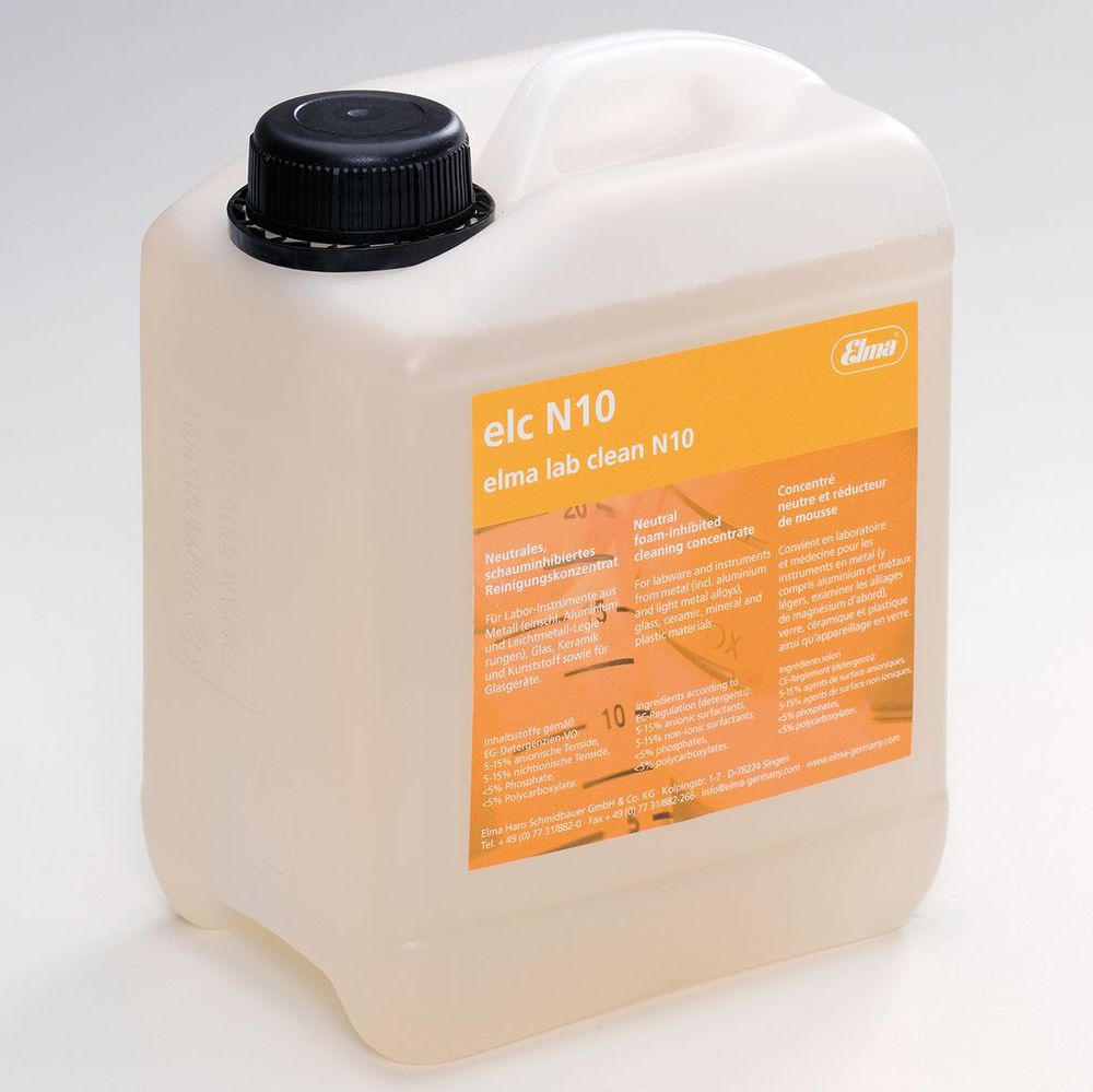 Elma Lab Clean N10 (Neutral) Solution, 10 liter / 2.64gal., 800 0077
