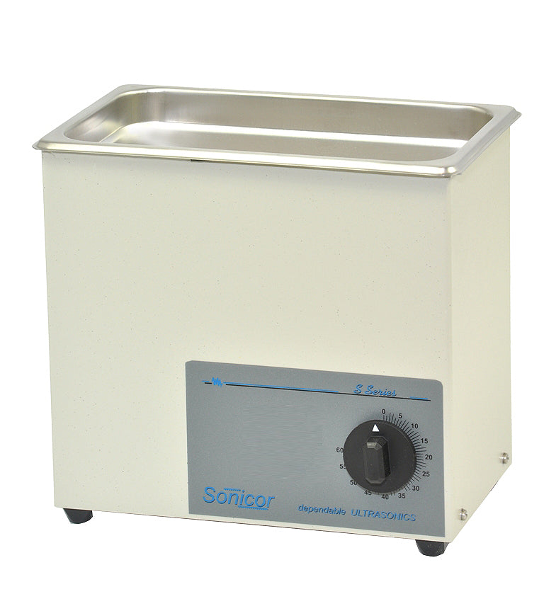Sonicor 0.75gal. Ultrasonic Cleaner, w/Timer, Non-heated, S-100T