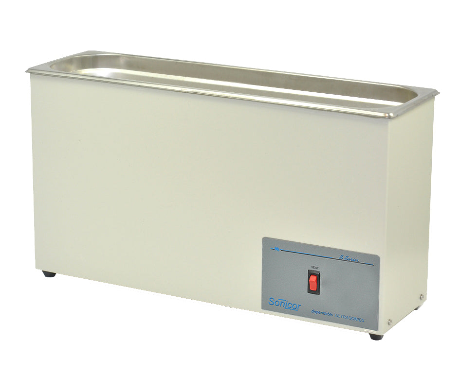 Sonicor 2.5gal. Ultrasonic Cleaner, No timer, Heated, S-211H