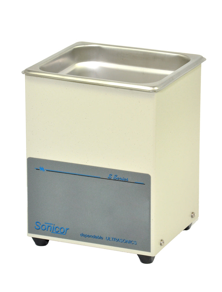 Sonicor 0.5gal. Ultrasonic Cleaner, No Timer, Non-heated, S-50 Basic