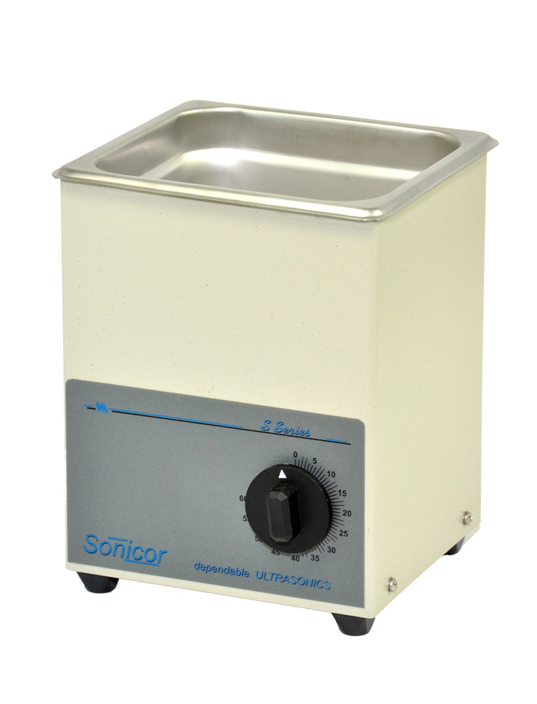 Sonicor 0.5gal. Ultrasonic Cleaner, w/Timer, Non-heated, S-50T