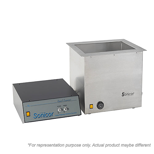 Sonicor Band Scanner Industrial Ultrasonic Cleaner, 2.5gal., (Non-heated) - sonicleaners.net